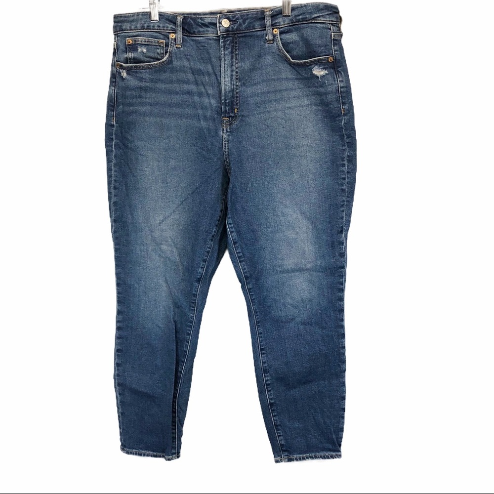 Women’s SZ 16 Gap 1969 True Skinny Ankle Jeans Stretch Mid Rise Medium Wash C